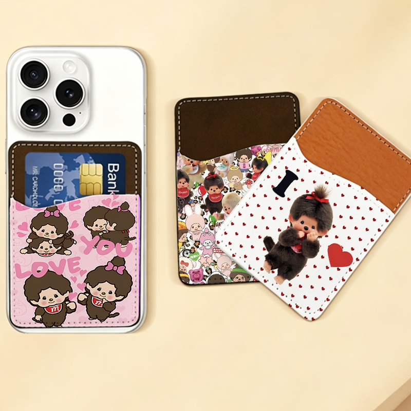 Phone Cases With Wallet On Back - Кошелек-держатель для телефона MONCHHICHI из искусственной