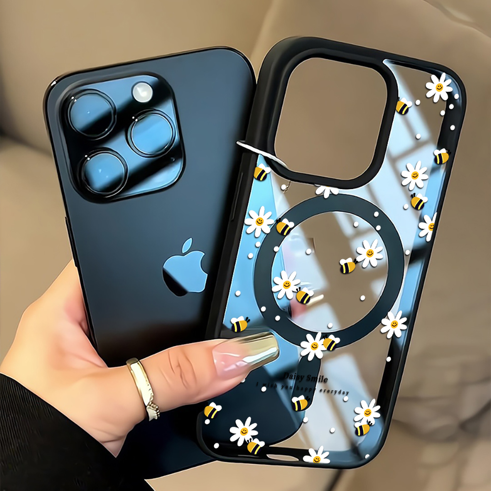 Phone Cases Transparent - Чехол Fresh Daisy Bee для iPhone