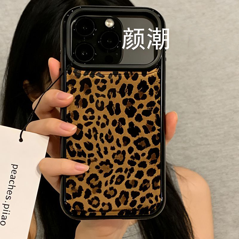 Phone Cases Brown - Ins Корейский стиль Коричневый кожаный противоударный