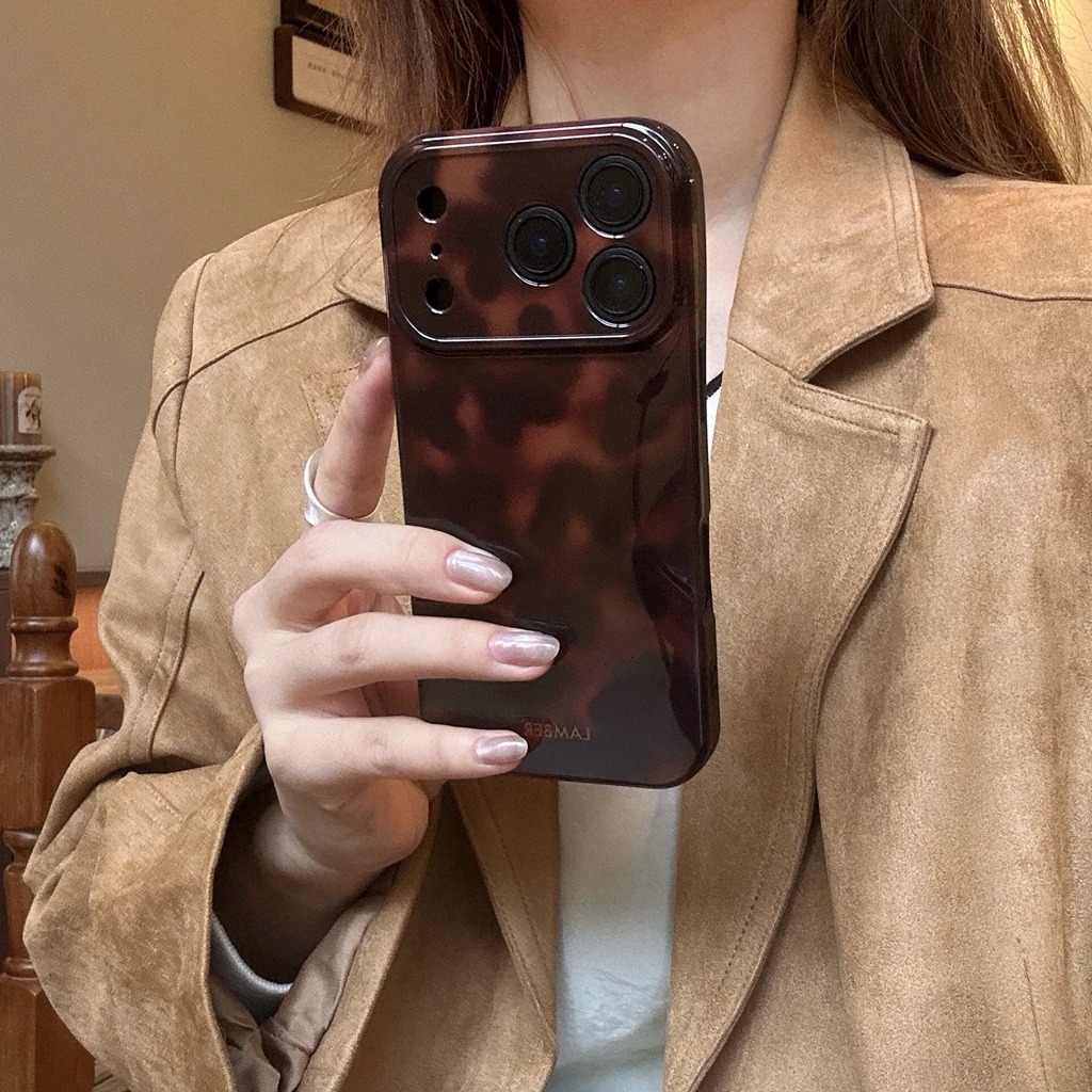 Phone Cases Brown - Ретро-коричневый чехол для телефона с узором