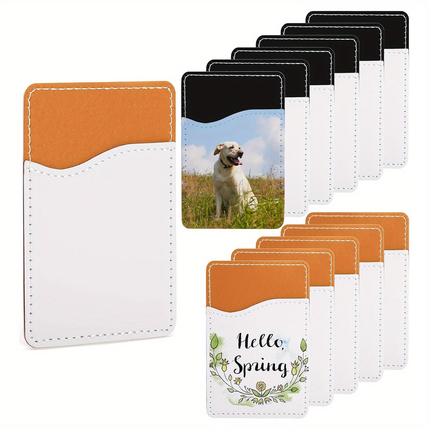 Phone Cases With Wallet On Back - 5/10 шт., сублимационные заготовки, кошелек для