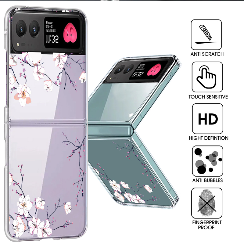 Phone Cases Transparent - Чехол для телефона с белым цветочным