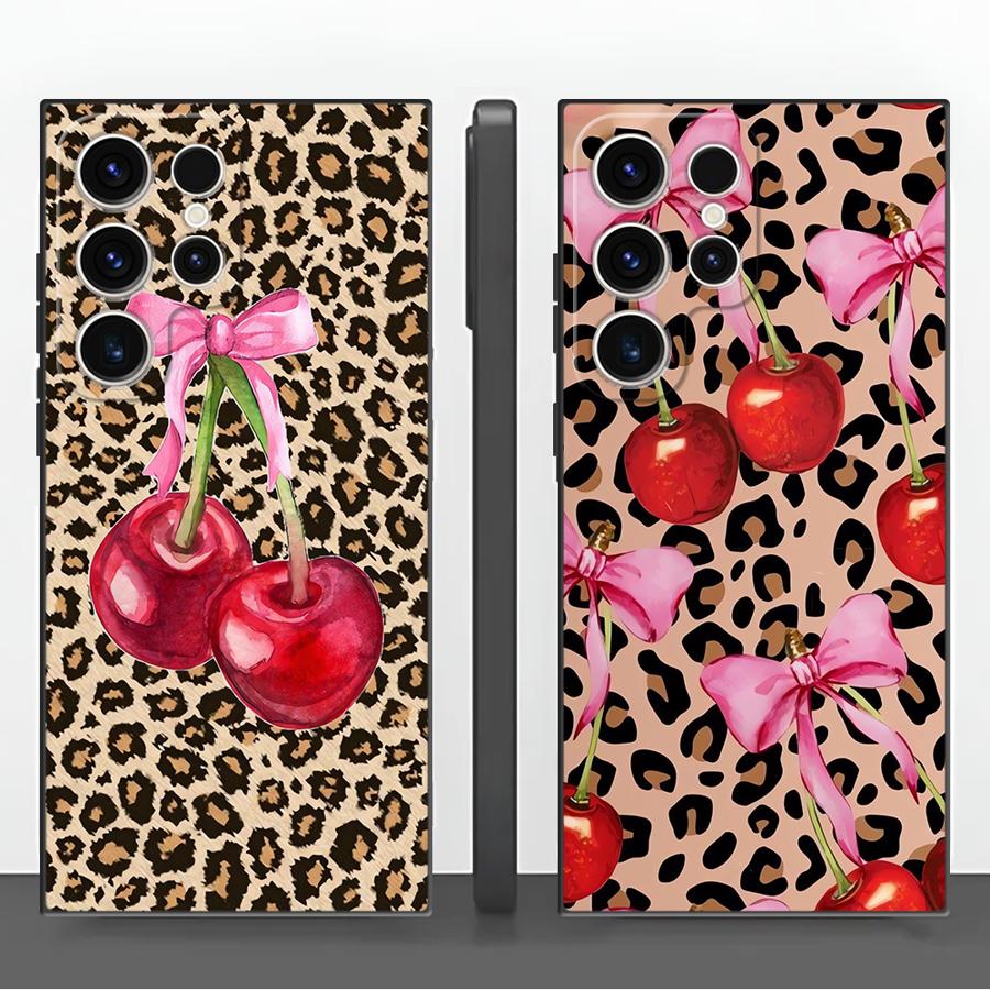 Phone Cases Cherry - Чехол для телефона Leopard Cherry Funda